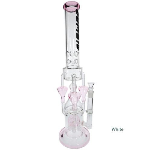 21 INCH ZOMBIE GLASS GEAR PERCOLATOR ABSTRACT WITH ICE CATCHER GLASS WATER PIPE 1330GM 